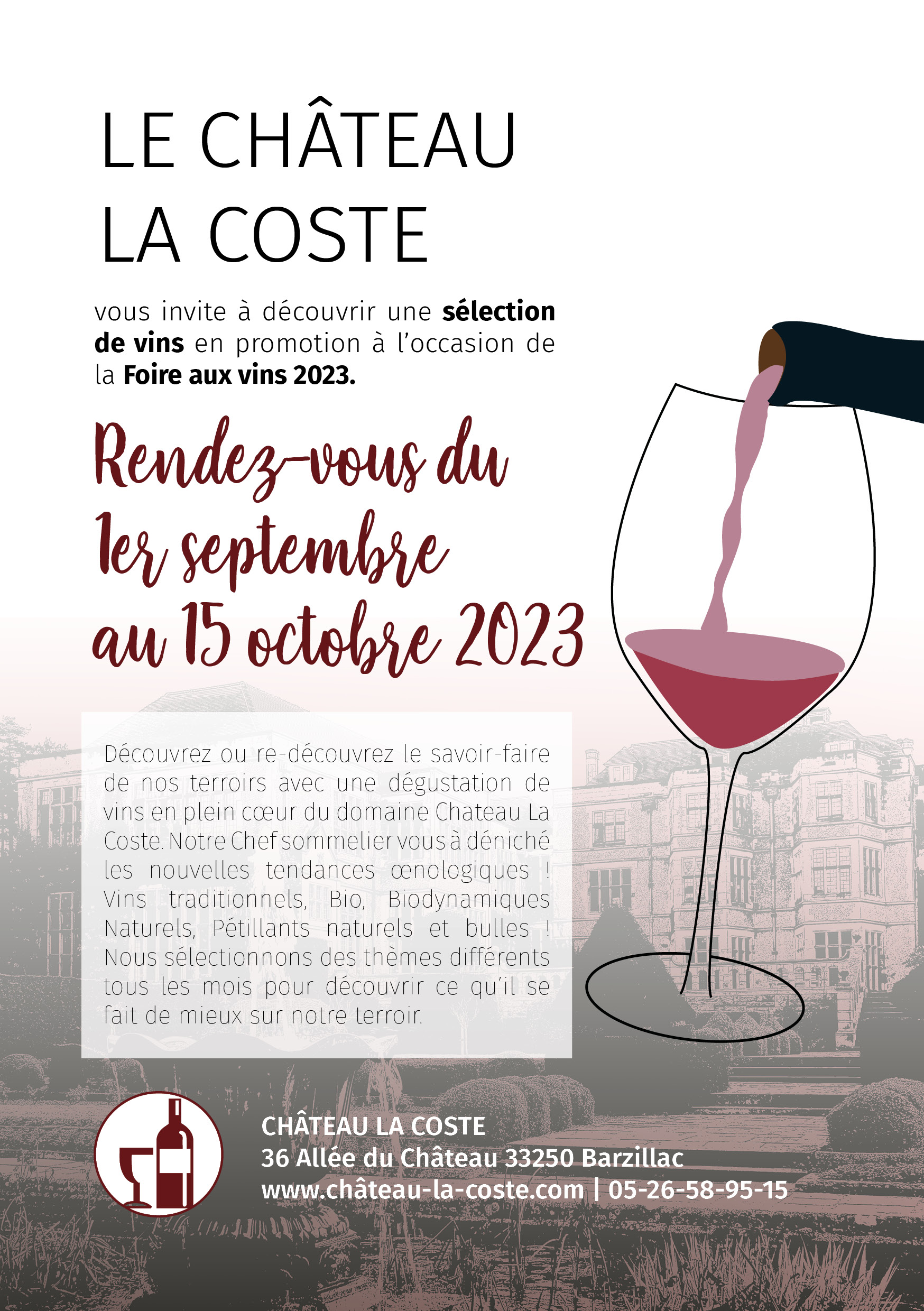 Flyer "Foire aux vins" portfolio