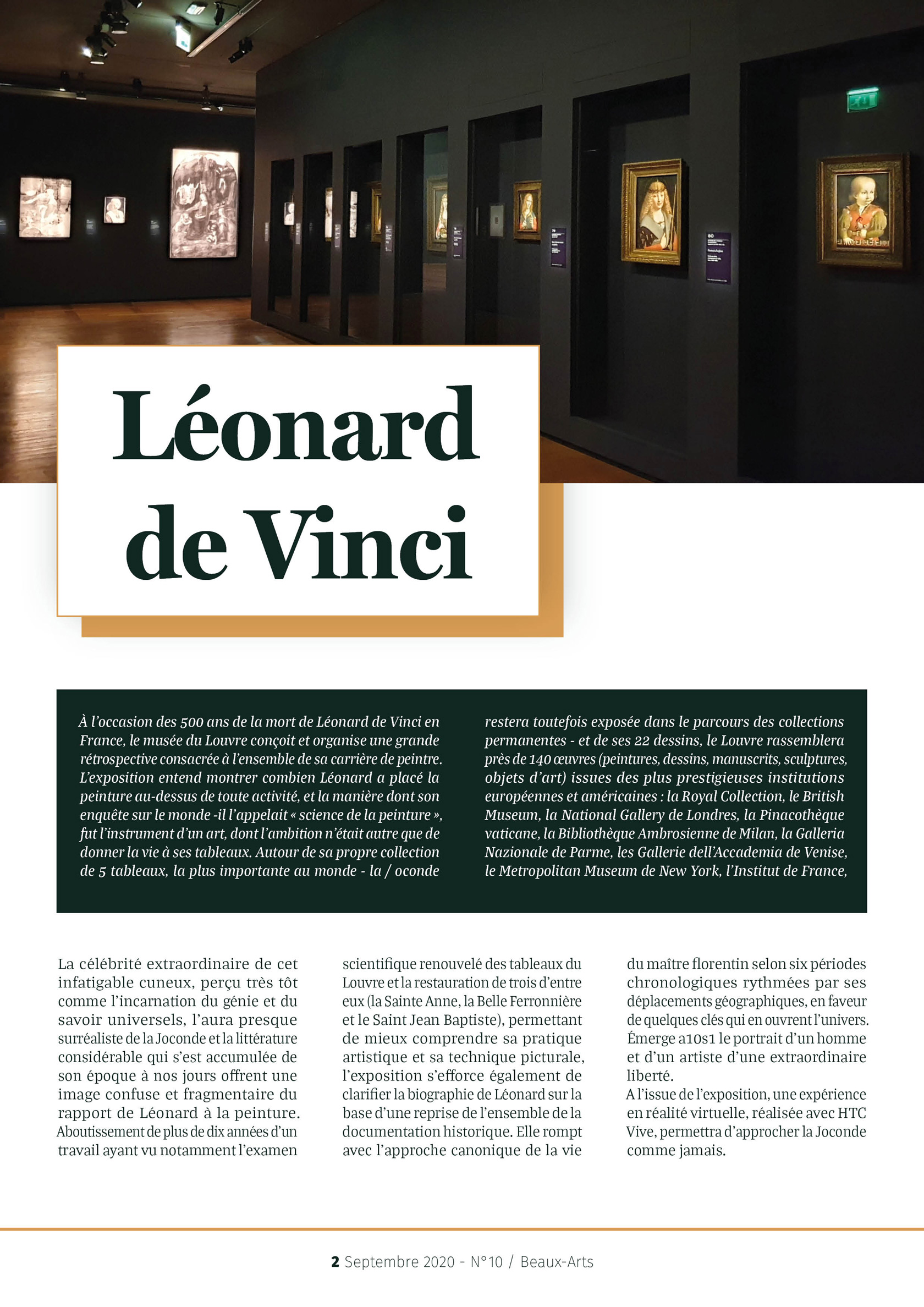 Article de magazine page 1 portfolio