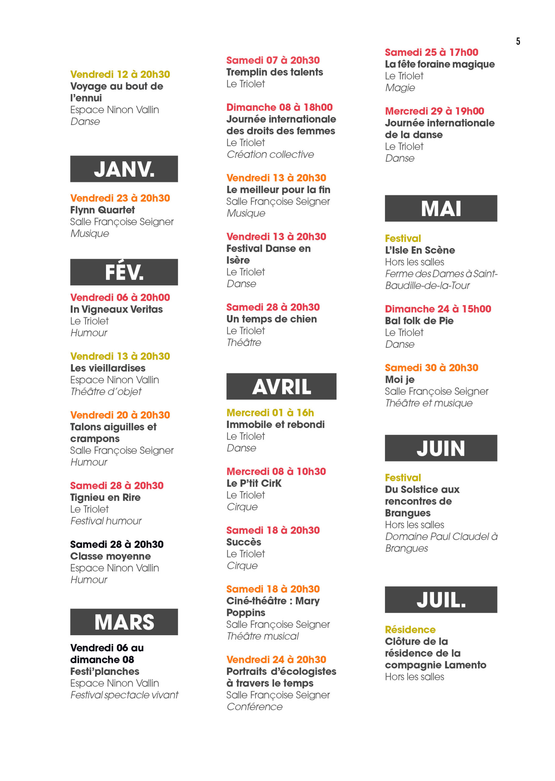 Plaquette de saison 2025-20265