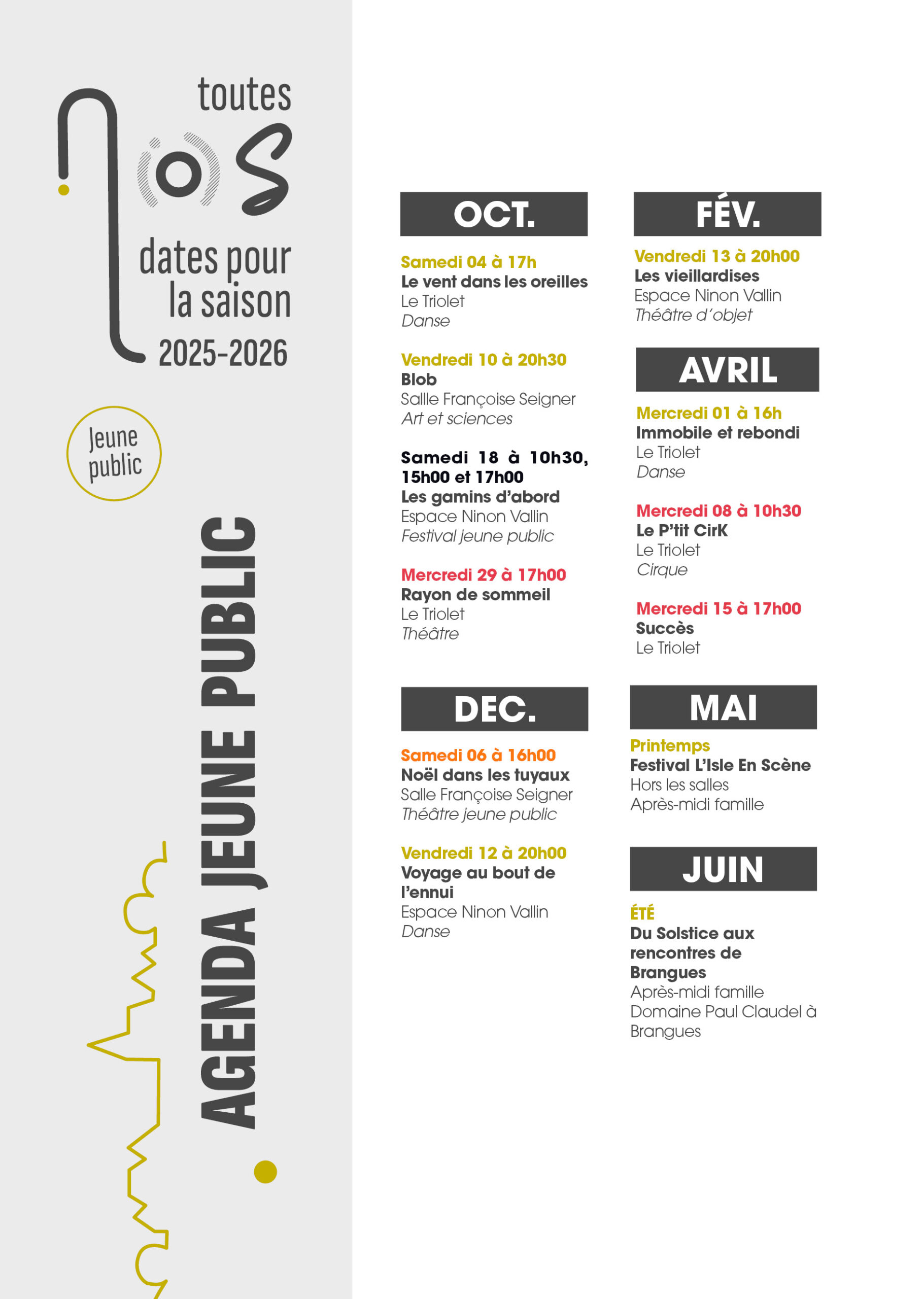 Plaquette de saison 2025-20266